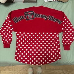 Disney Red and White Polka Dot Jersey